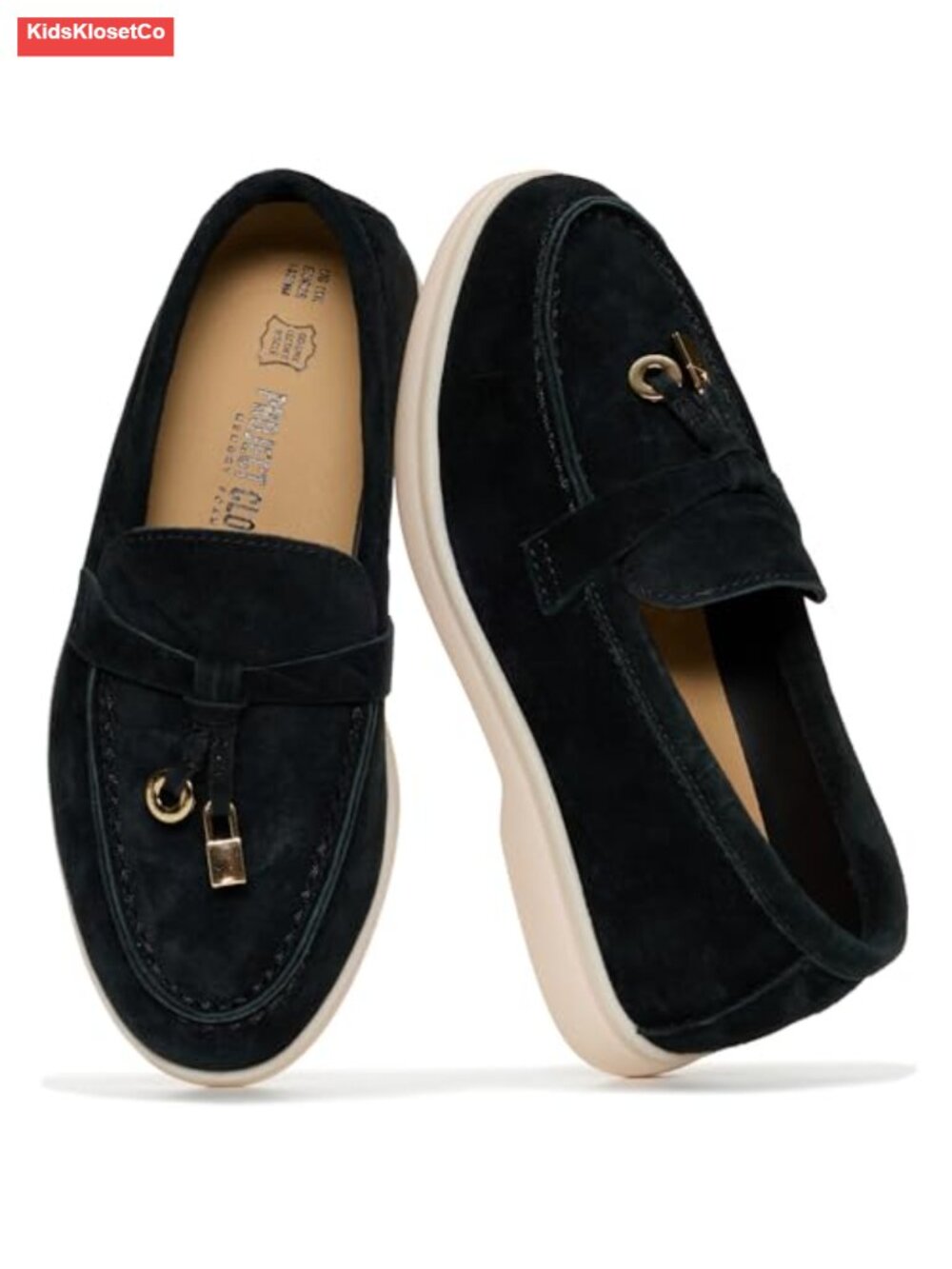 Genuine Leather Girls Loafers | Kids Dress Shoes Slip-On